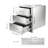 Outdoor Kitchen Drawers Stainless Steel, Flush Mount Triple Drawer