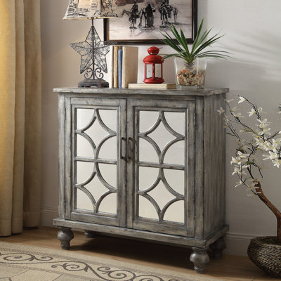 Console de rangement moderne gris