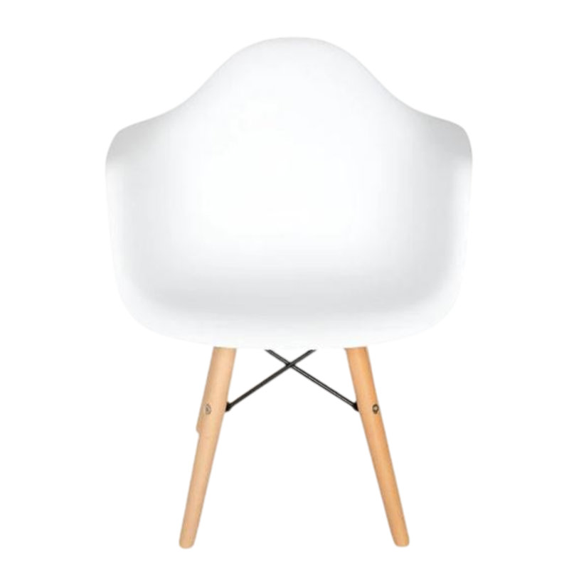 Chaise pour enfants en plastique Benson, Blanc