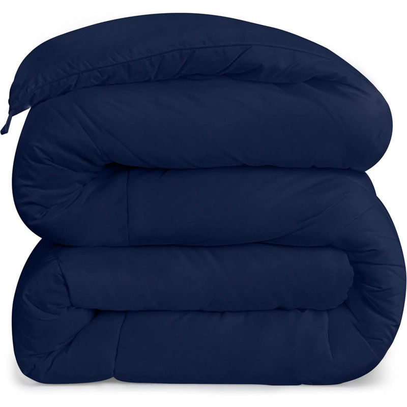 Comforters King Size, All Season Duvet Insert, Down Alternative Box Stitched Bed Comforter With Corner Tabs, Machine Washable