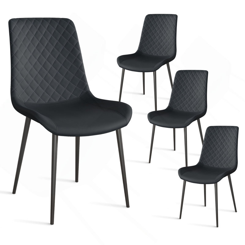 Chaise en polyuréthane avec pieds en métal, 4