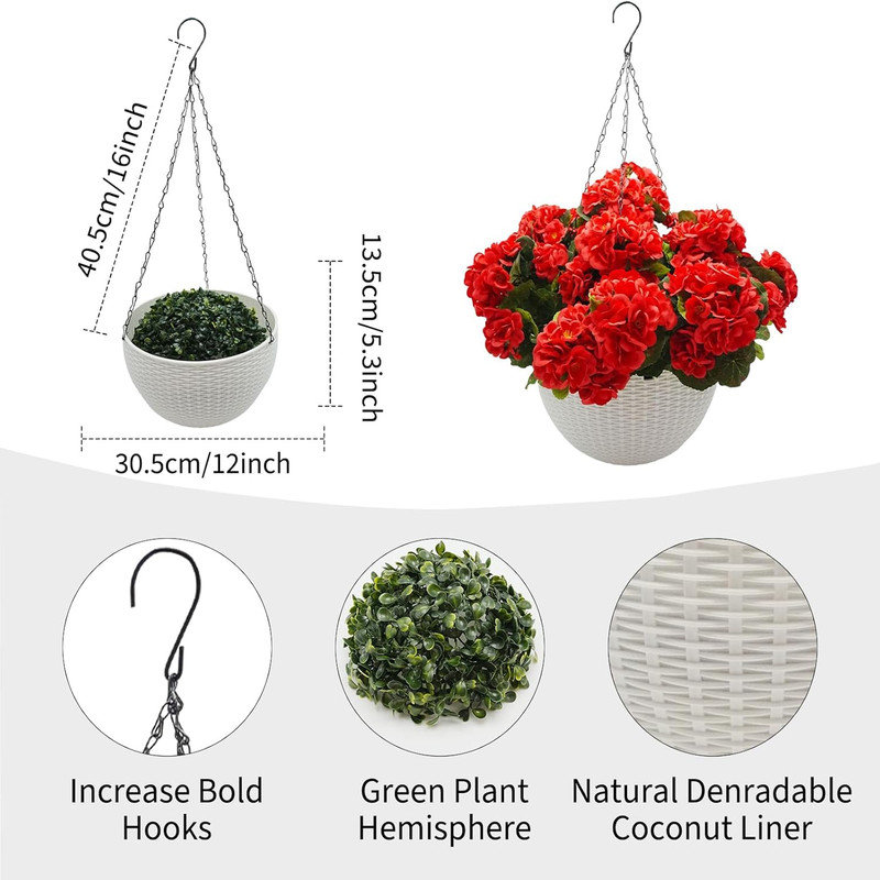 13.5cm Plant, Red