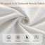 Structure de lit très grand avec tête de lit arrondie rembourrée Boucle, blanc