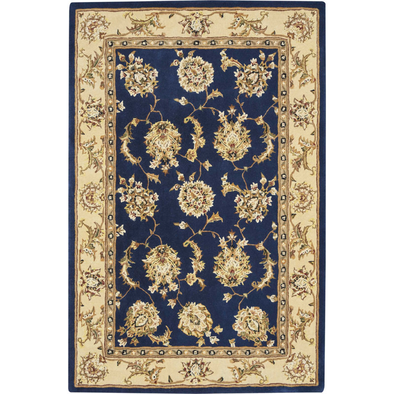 Oboyle Floral Indoor Rug, Rectangle 3'9" x 5'9"