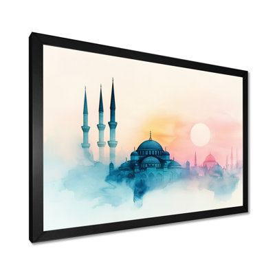 Mosque At Dawn Istanbul Turkey I - Islam Landscape Wall Décor