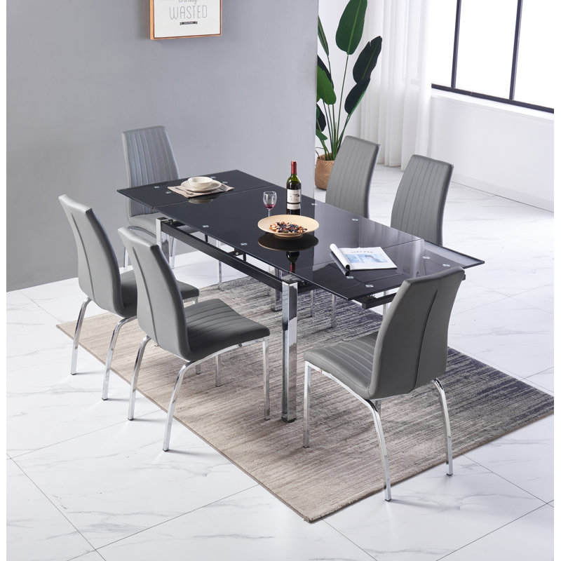 Harlingen Dining Set, Grey 
