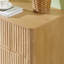 Structure de lit plateforme en bois massif 3 pièces avec 4 tiroirs et 2 grandes tables de chevet-129875085