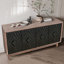 Modern Mid-Century Wooden Adjustable Divider Dining Cabinet-1432777124