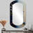 Blue Cherry Blossom Branch II - Tree Bonsai 3D Shapes Irregular Modern Large Wall Mirror-107247449