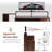Modern Computer Desk with Storage Drawers and Shelf-1142736182