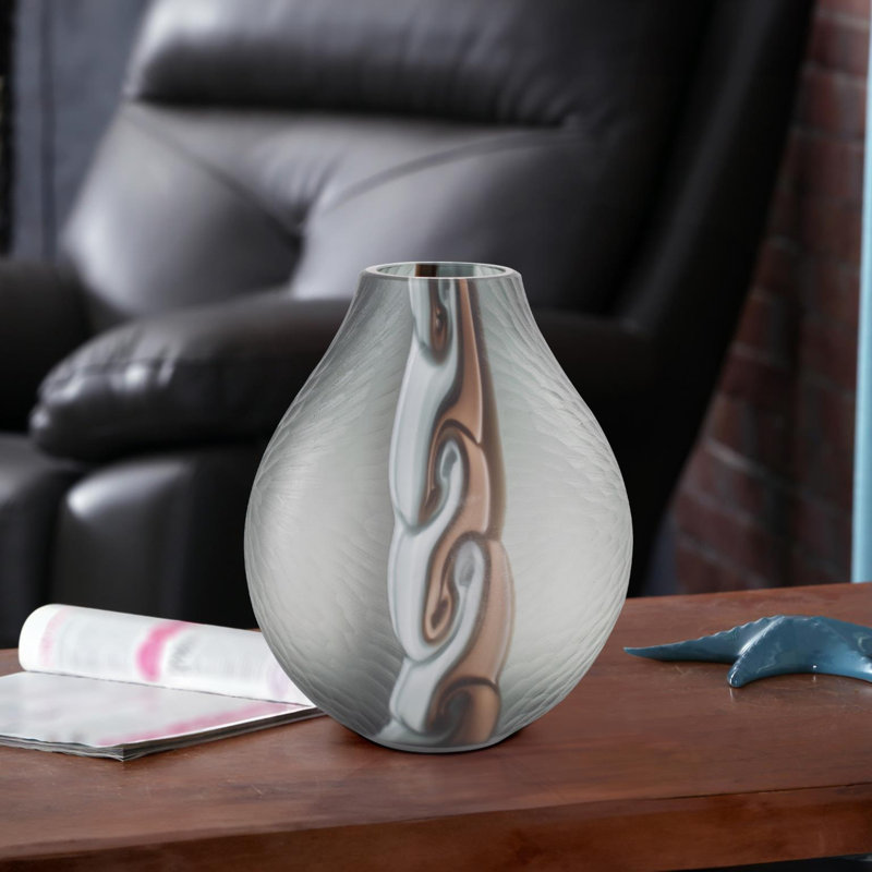 Vase en verre Smooth Vibe - court