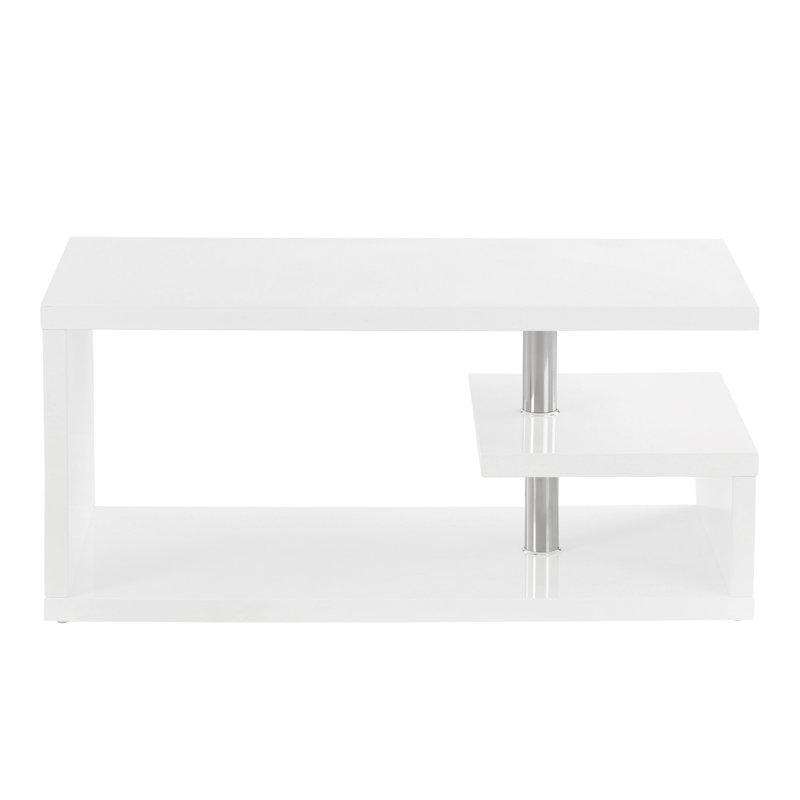 Algrange Coffee Table with Storage, White