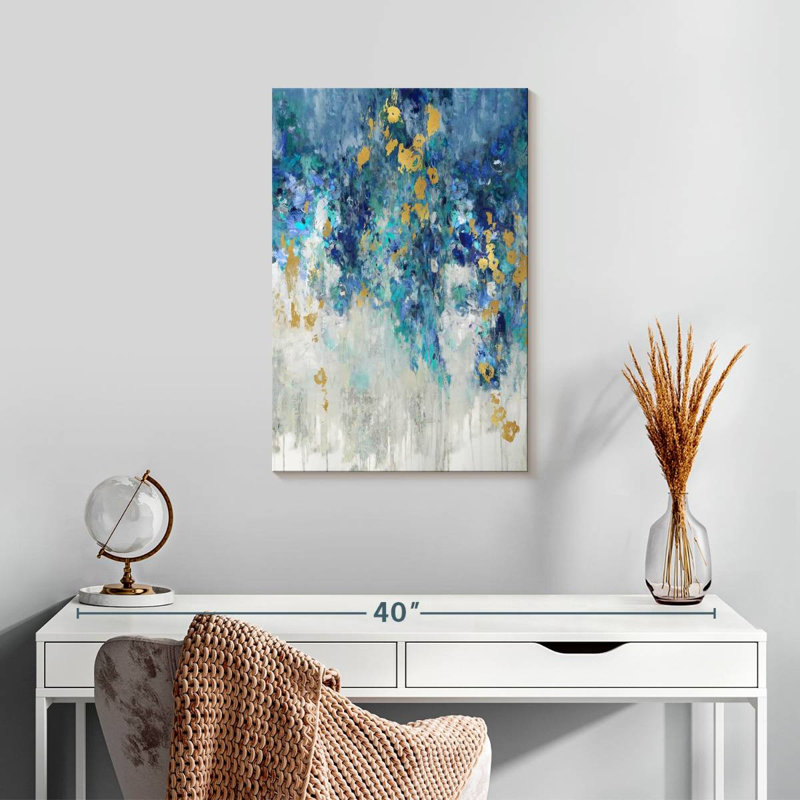 Avery Cascading Blues I, H 24 po x l 16 po