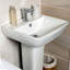  Ceramic Rectangular Full Pedestal Basin