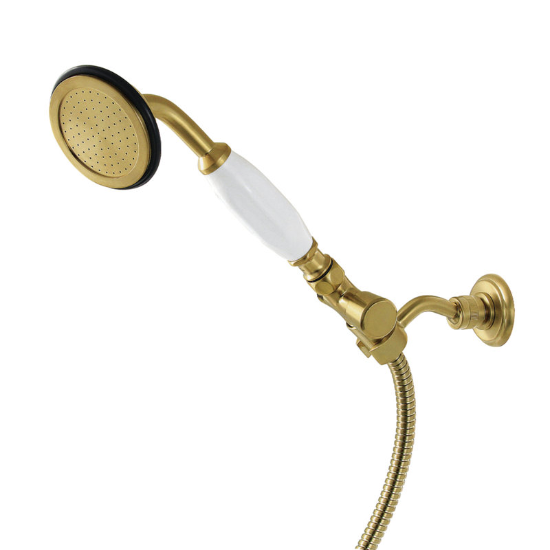 Kingston Brass Vintage Hand Shower Kit, Brushed Brass