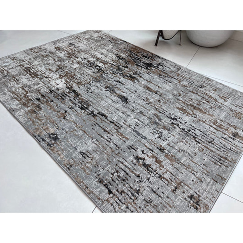 Tapis rectangulaire Donene avec envers antidérapant, Rectangle 5 pi 4 po x 7 pi 8 po