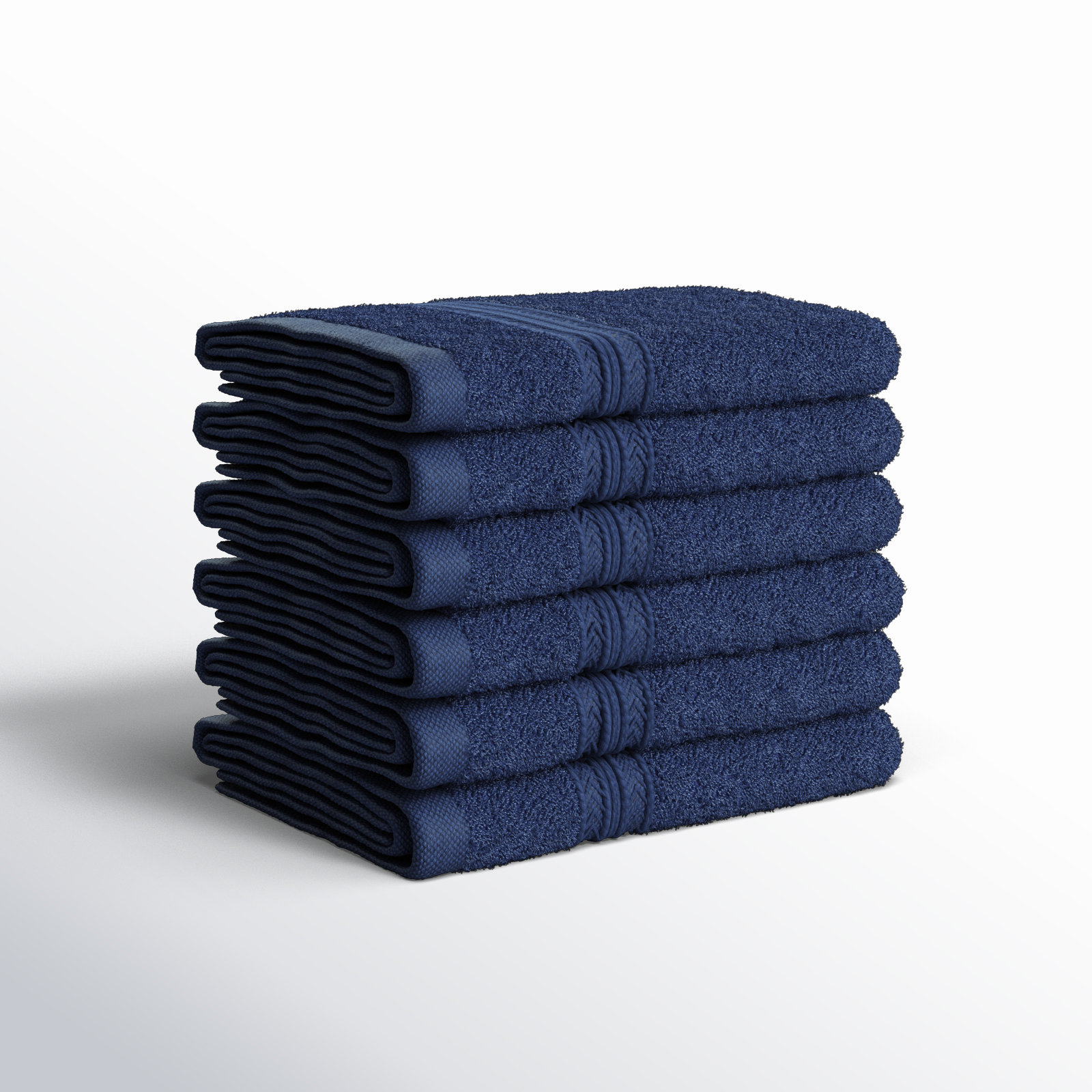 Simba Eco-Friendly Sustainable Cotton Washcloth Towel, Navy Blue