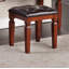 Ensemble de meuble-lavabo classique luxueux avec tabouret, 3 tiroirs de rangement, ensemble de meubles de chambre à coucher 1 pièce, miroir à trois volets