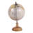 Decorative Wood and Metal Globe Sculpture for Home Decor - Classic Object Accent for Office, Study or Decorations for Living Room - 14", Gold & Metallic