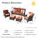 Tommy 5 - Person Patio Conversation Sets with Cushions