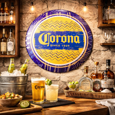 Mancave Round Food & Beverage Wall Decor