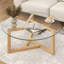 Table basse ronde en verre-1396544888