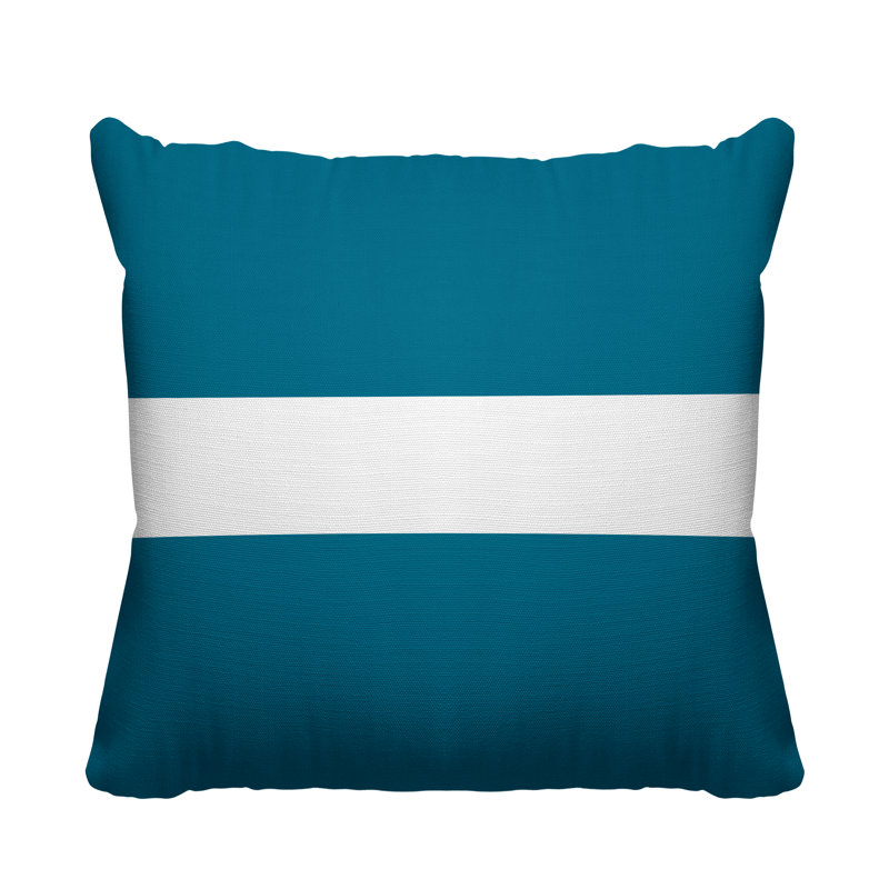 Coussin intérieur / extérieur Bede, Turquoise, L 19 po x H 19 po