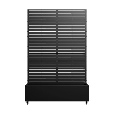 Eulau Metal Planter Box with Wheels