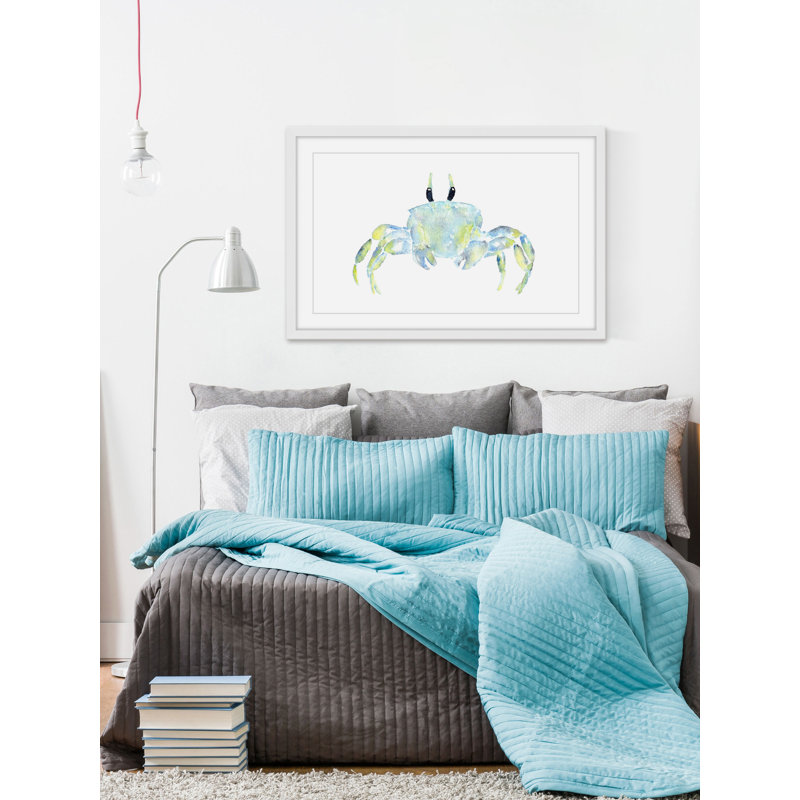 «Ghost Crab» par Thimble Sparrow, reproduction encadrée, H 24 po x l 36 po x P 1,5 po
