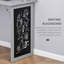 Bureau de bureau mural pliable avec tableau noir et tablette latérale pliable