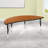 Goddard Half Circle Wave Collaborative Adjustable Height Activity Table-50458377-64490317-98410141