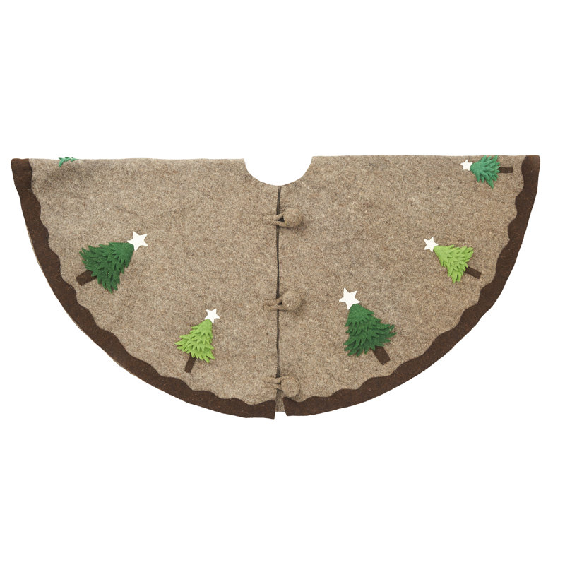 Multilayered Trees Tree Skirt, Brown