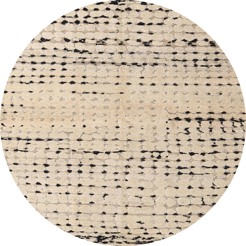 Tapis abstrait moderne 4896, Rond 3 pi