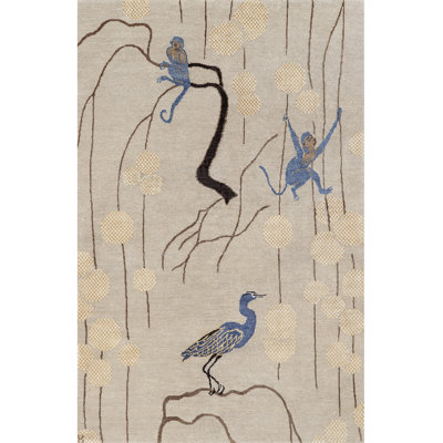 Saru Handmade Silk and Wool Area Rug