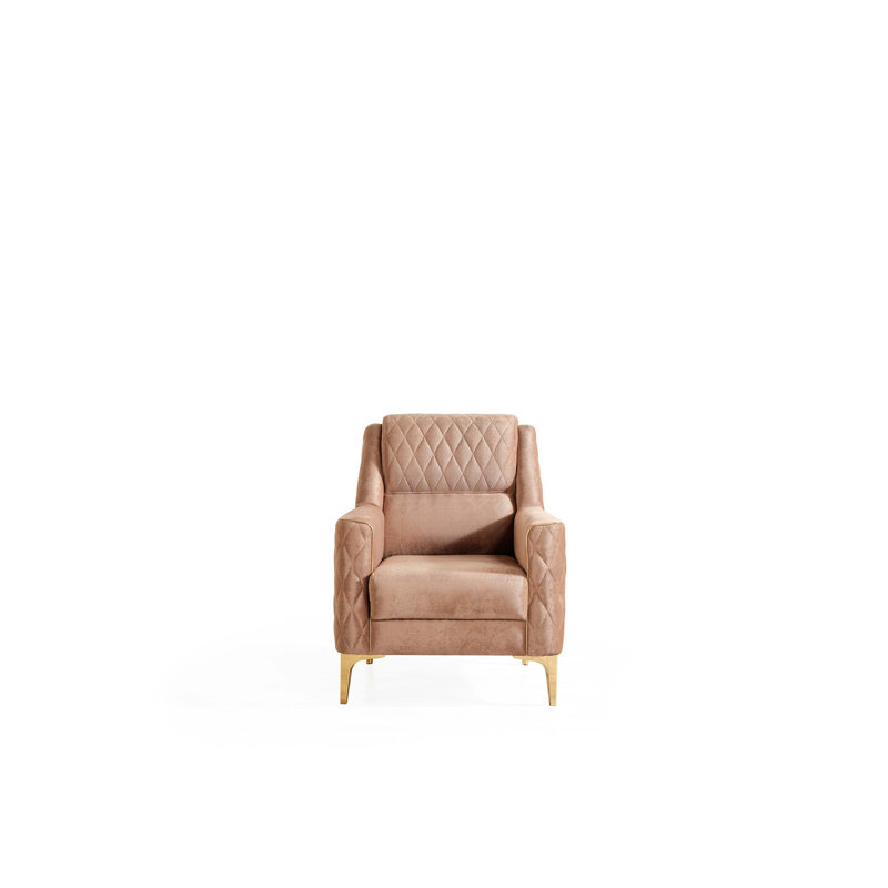 Chaise de style moderne Luna, Cuivre
