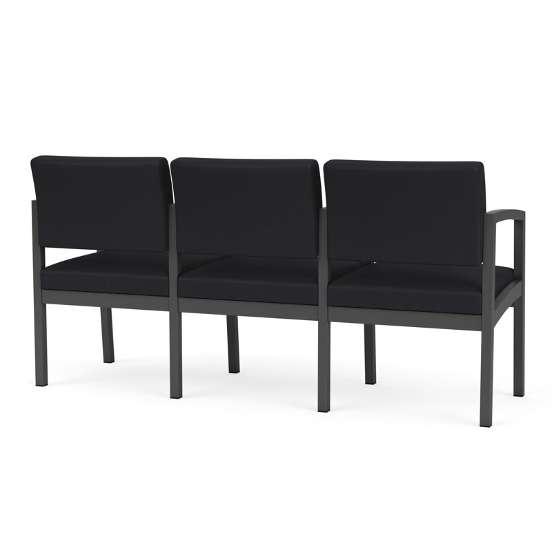 Structure en métal 3 places Lenox, Gris anthracite, Noir Patriot Plus - nettoyez le vinyle avec un lin
