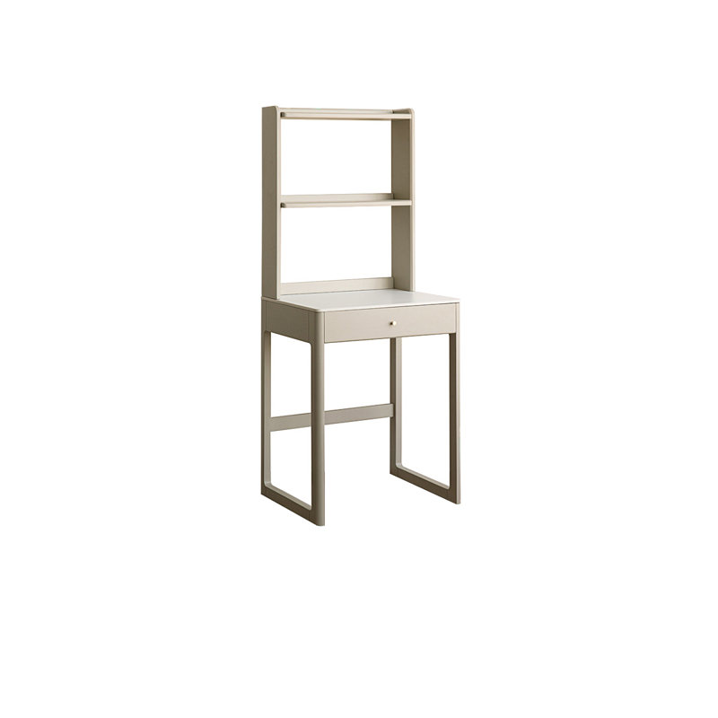 Compact Desk with Bookshelf for Small Spaces