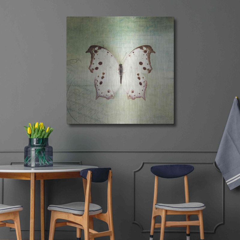 «French Butterfly IV» par Debra Van Swearingen, H 36 po x l 36 po