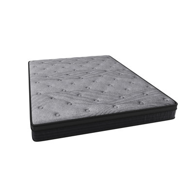 Gris, mousse de tissu, matelas de 12 pouces, pleine grandeur, ressorts ensachés individuellement, confort corporel personnalisé, isolement du mouvement, soutien du matelas dans une boîte, sommeil réparateur,