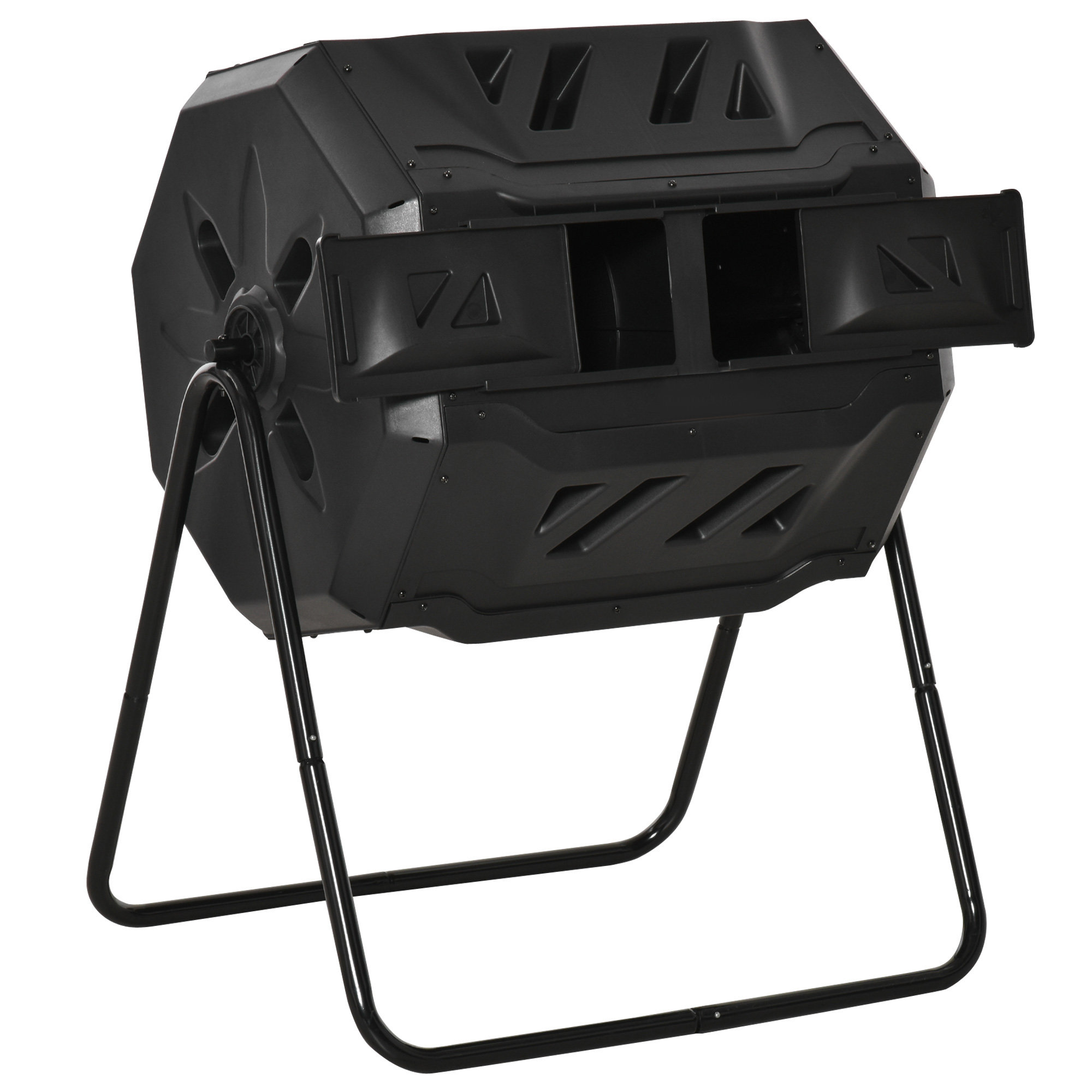 Outsunny 42 Gal. Outdoor Tumbler Composter with Latching Lid & Reviews | Wayfair