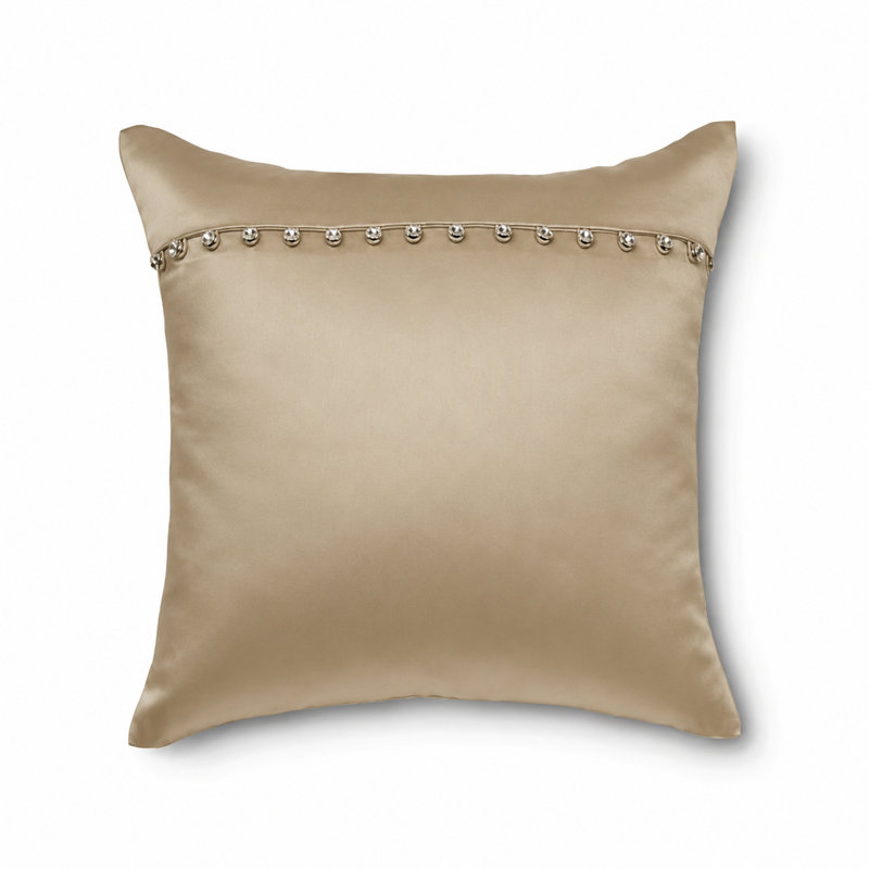 Charmeuse Silk Square Pillow Cover & Insert, Mystery