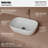 Karran Valera 20 In. Vitreous China Rectangular Vessel Bathroom Sink
