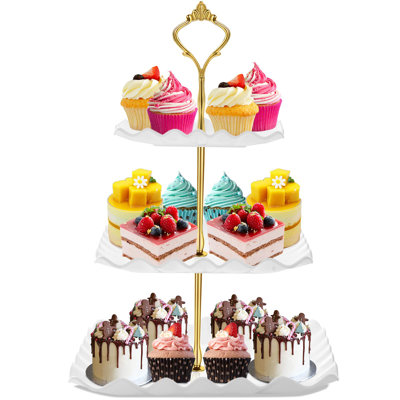 3-Tier Plastic Cupcake Stand Tower