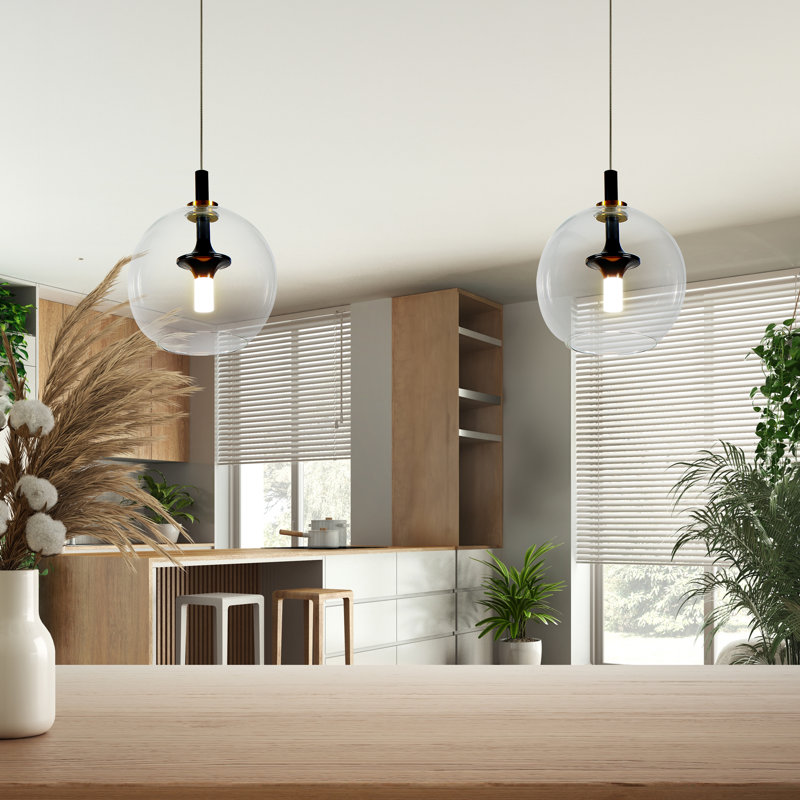 Luminaire suspendu sphère en verre 1 lumière Portofino