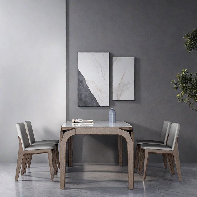 Elegant Simple Dining Table Sets., 29.53"H x 62.99"L x 31.5"W