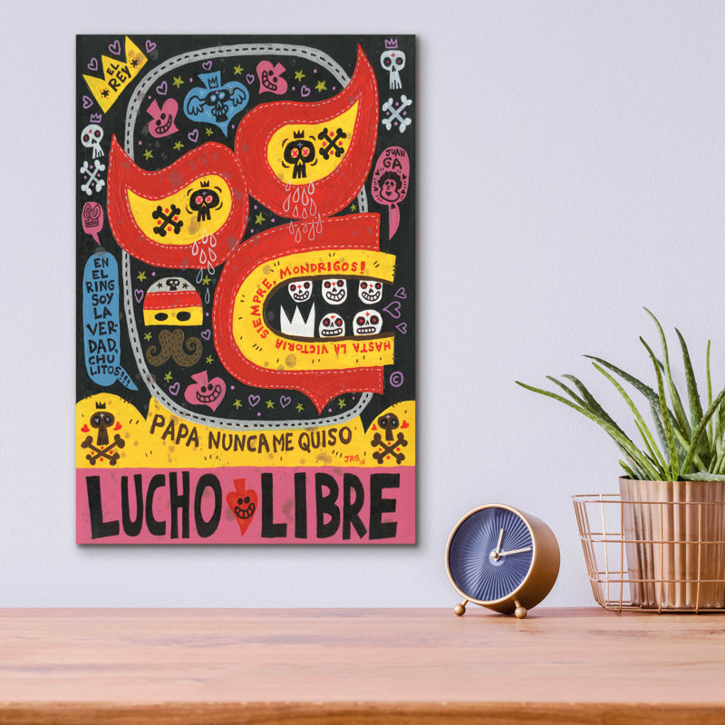 «El Fuerte» par Jorge R. Gutierrez, H 16 po x l 12 po x P 0,13 po