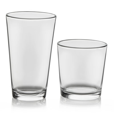 Ensemble de verres et de verres à whisky 16 pièces Libbey Flare
