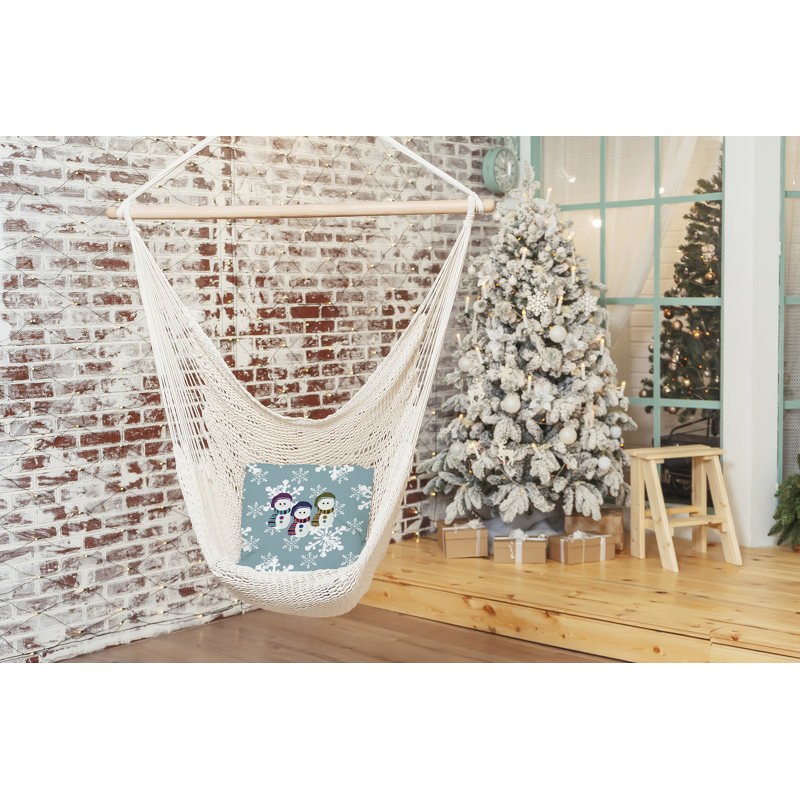 Chaussette bonhomme de neige_Sq, 20 po x 20 po, Bleu / gris, Oui
