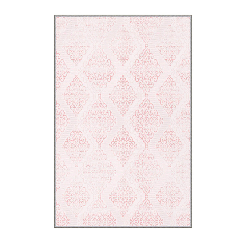 Stylish Woven Carpet, 5.6 x 7.5 Feet, 100% Polyester, 0.3 in Pile Height | Antibacterial, Non-Slip PVC Felt Dot Underside, Machine Washable | 3D Digital Printing, Durable & Easy to Maintain - Perfect for Any Room