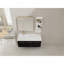 Ensemble de meuble-lavabo mural 48 po avec lavabo et support de rangement, ensemble de lavabo gauche en résine à bords épais